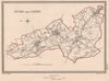 STOKE UPON TRENT town & borough plan. Staffordshire. CREIGHTON/WALKER 1835 map