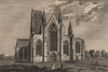 HOWDEN or Hovedene Church, Yorkshire. GROSE 1776 old antique print picture