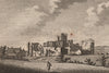 MIDDLEHAM CASTLE, Yorkshire. GROSE 1776 old antique vintage print picture