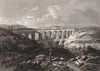 PONT DU GARD. Gard 1844 old antique vintage print picture