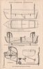 LIFE BOATS. Wood & Rogers' & Clifford's Boat-lowering apparatus 1880 old print