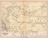 ALBERTA SASKATCHEWAN. Indian tribes & 'Buffalo country'. BARTHOLOMEW 1878 map