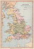 SAXON BRITAIN. Names of Saxon towns. Provinces. BARTHOLOMEW 1878 old map