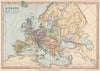 'Europe in the middle of the 16th Century (Period of the Reformation)' 1878 map