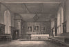 The Hall, PEMBROKE COLLEGE, Cambridge. LE KEUX 1841 old antique print picture