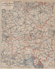 AUSTRIAN EMPIRE WEST railways. Czech Republic Croatia Tyrol Germany 1896 map