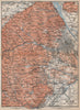 VIENNA WIEN environs umgebung. Klosterneuburg Tiergarten Laxenburg 1896 map