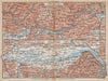 DANUBE DONAU RIVER. Grein-Ybbs-Pochlarn-Melk-Spitz-Krems. Austria 1896 old map