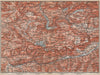 SOUTH SALZKAMMERGUT. Bad Aussee Dachstein Schladming Mitterndorf karte 1896 map