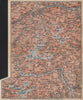 TYROL/ UPPER INNTHAL ÖTZTHALER ORTLER STUBAIER ALPEN topo-map. Austria 1896