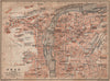 PRAGUE PRAG PRAHA antique town city plan mesta. Czech Republic mapa 1905