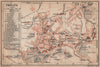 TEPLICE / Teplitz-Schönau town city plan mesta. Czech Republic mapa 1905