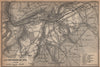 SPA ENVIRONS. Creppe. Belgium carte. BAEDEKER 1901 old antique map plan chart