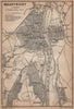 MAASTRICHT town city plan & environs. Heugem Maestricht. Netherlands 1905 map