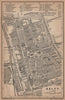 DELFT antique town city stadsplan. Netherlands kaart. BAEDEKER 1905 old map