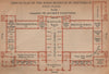 RIJKS MUSEUM first floor plan, Amsterdam. Netherlands kaart. BAEDEKER 1905 map