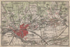 ARNHEM ENVIRONS. Velp. Netherlands kaart. BAEDEKER 1905 old antique map chart
