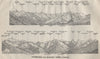 KALSER THÖRL Panorama. Grossglockner. Kals-Matrei. Hohen Tauern. SMALL 1911 map