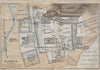 OLYMPIA ground plan. Olympic Games. Greece. BAEDEKER 1909 old antique map