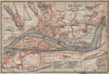 EPINAL antique town city plan de la ville. Vosges. Épinal carte 1909 old map