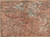 KARKONOSZE KRKONOŠE MOUNTAINS. Jelenia Gora Cieplice Lubawka Czech Rep 1900 map