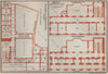 CAPITOLINE MUSEUM PALAZZO DEI CONSERVATORI MUSEO CAPITOLINO plan. Rome 1909 map