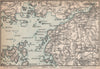 GOTA ESTUARY. Göta älv. Gothenburg Göteborg environs. Sweden karta 1885 map
