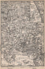 OSLO ENVIRONS. Christiania Bygdo. Norway kart. BAEDEKER 1899 old antique map