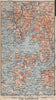 OUTER HARDANGERFJORD topo-map. Bergen Stordo. Norway kart. BAEDEKER 1899