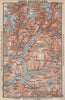 INNER SOGNEFJORD topo-map. Gaupne Luster Ardalstangen. Norway kart 1899