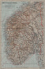 SOUTHERN NORWAY. Det Sydlige Norge kart. BAEDEKER 1909 old antique map chart