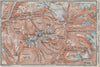 HURRUNGANE MOUNTAINS. Hurrungene Hurrungadn Horungane Topo-map. Norway 1909