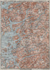 STAVANGER/BOKNA FJORD topo-map. Nedstrand Tau Sauda Etne. Norway kart 1909