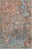 OSLO ENVIRONS. Christiania Bygdo. Norway kart. BAEDEKER 1912 old antique map