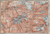 HURRUNGANE MOUNTAINS. Hurrungene Hurrungadn Horungane Topo-map. Norway 1912