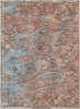 STAVANGER/BOKNA FJORD topo-map. Nedstrand Tau Sauda Etne. Norway kart 1912