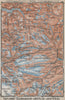 Geiranger Polfos Tafjord Jostedal Grotli Topo-map. Norway kart 1912 old