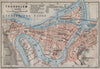 TRONDHEIM Trondhjem antique town city byplan & environs. Norway kart 1912 map