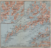 LOFOTEN ISLANDS. Bodo & Svolvaer environs. Bodø Svolvær. Norway kart 1912 map
