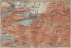 HOHENSCHWANGAU  & FÜSSEN environs. Alpsee Deutschland Österreich karte 1914 map