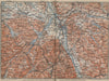 SALZBURG environs. Berchtesgaden Faistenau Seekirchen Reichenhall 1914 old map