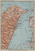 STRAIT OF/Stretto di MESSINA. Reggio di Calabria. Italy Sicily Sicilia 1912 map