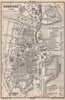 CONSTANCE. KONSTANZ. town city stadtplan. Germany karte. BAEDEKER 1889 old map
