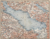 LAKE CONSTANCE inset LINDAU. Konstanz St Gallen Bregenz. Topo-map 1889 old
