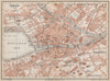 ZÜRICH. Zurich. town city stadtplan. Switzerland Suisse Schweiz 1889 old map