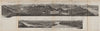 PANORAMA from/von RIGIKULM 1800m. Küssnacht. Switzerland Schweiz 1889 old map