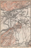 INTERLAKEN ENVIRONS. Unterseen Matten Aarmuhle Wilderswyl. Schweiz 1889 map