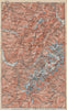 MONT BLANC. Chamonix Courmayeur Argentière Morzine St Gervais Megève 1889 map