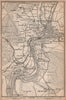 SCHAFFHAUSEN environs. Flurlingen Feuerthalen Neuhausen. Schweiz 1893 old map