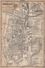 CONSTANCE. KONSTANZ. town city stadtplan. Germany karte. BAEDEKER 1893 old map
